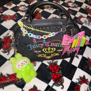 🌈 NWT Custom Juicy Couture X Powerpuff Girls X Y2K Collab Velour Satchel 1of1 🌈